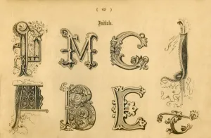 Delamotte Gallery: Initials, 1862