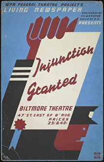 Injunction Granted, New York, 1936. Creator: Unknown