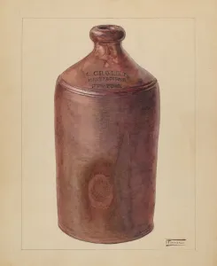 Ink Bottle, c. 1936. Creator: Frank Fumagalli