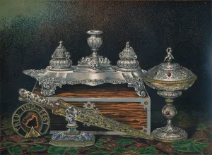 Inkstand Prints: Inkstand, Paper Weight, Hunting Knife or Dagger
