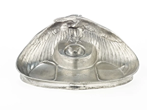 Pewter Prints: Inkwell, c1890-1910. Creator: JP Kayser Sohn