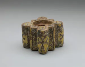 Nishapur Prints: Inkwell with Crosses, Iran, 10th century. Creator: Unknown