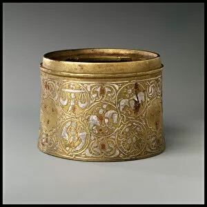 Cast Gallery: Inkwell with Twelve Zodiac Medallions, Iran, late 12th-early 13th century