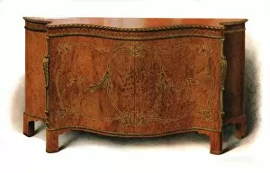 A History Of English Furniture Gallery: Inlaid Commode, 1907 (1908). Creator: Shirley Slocombe