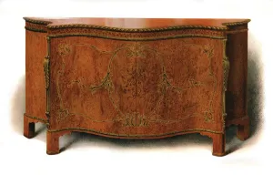 Shirley Prints: Inlaid Commode, 1907 (1908). Creator: Shirley Slocombe