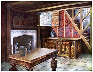Images Dated 27th February 2009: Inlaid Nonsuch chest, 1910.Artist: Edwin Foley