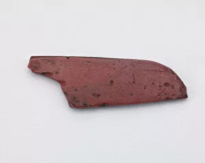 Wing Gallery: Part of an inlay: a wing form. Cut with a die, Ptolemaic Dynasty or Roman Period