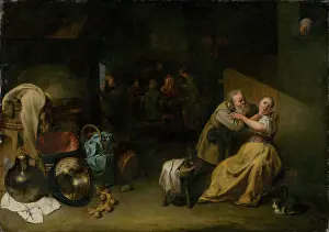 Unwanted Prints: At the Inn, around 1652-1654. Creator: David Ryckaert III