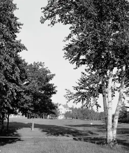 Golf Course Prints: Inn and golf links, Roaring Brook, Mich. c1906. Creator: Unknown