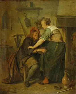 Controversy Prints: Inn with Guest and Serving Maid ('The Importunate Guest')