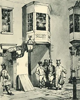 Burke Prints: Inn and Post Office, 1830, (1943). Creator: Eugene Louis Lami