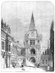 Lincolnshire Prints: The Inner Court, Burghley, 1844. Creator: Unknown