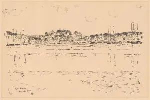 Frederick Childs Hassam Prints: Inner Harbor, 1918. Creator: Frederick Childe Hassam