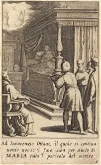 Cardinal Collection: Innocent VIII, 1619. Creator: Jacques Callot