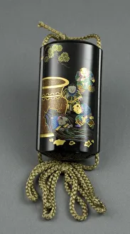 Water Jar Prints: Inro Case, early 19th century. Creator: Somada Mitsumine