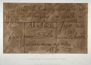 Inscription in Latin by Philip Howard, Earl of Arundel, 1587 (1803)