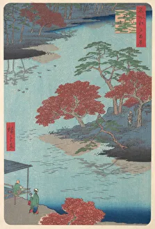 Inside the Akiba Shrine at Ukeji, 8th month, Snake year 1857. 8th month, Snake year 1857. Creator: Ando Hiroshige