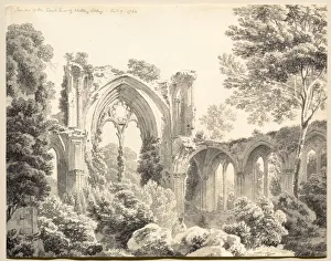Inside the East End of Nettley Abbey, 1794. Creator: Michel Angelo Rooker (British, 1746-1801)