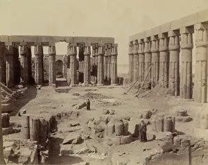 Thebes As Said Egypt Prints: Inside First Court, Temple of Luxor