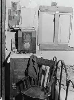 Shack Prints: Inside of one-room shack of Rural Rehabilitation client