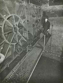 Inside of a sewer, London, 1939