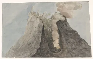Crater Prints: Inside of volcano Etna, 1778. Creator: Willem Carel Dierkens