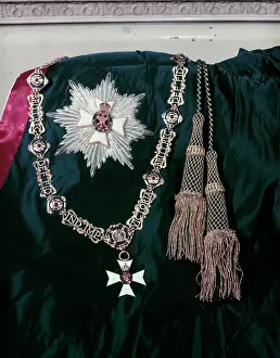 Chain Prints: Insignia of the Royal Victorian Order, c1955. Creator: Arthur Charles Kirby Ware