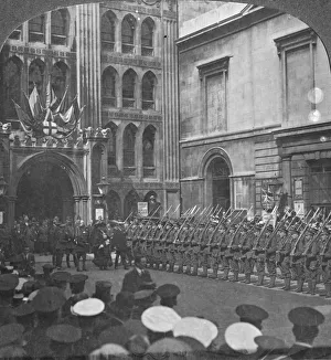 Kitchener Prints: Inspecting the Guard of Honour at the Guildhall