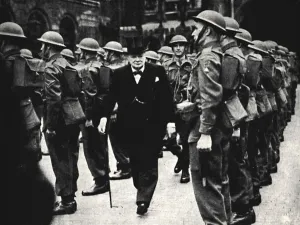 Thomson Collection: Inspecting The Home Guard, 1940s, (1945). Creator: Unknown