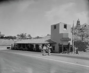 Quarantine Prints: Inspection station on the California-Arizona state line
