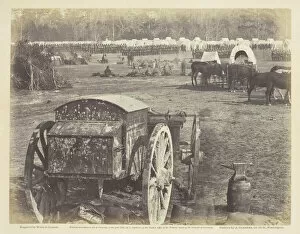 Military Camp Gallery: Inspection of Troops at Cumberland Landing, Pamunkey, Virginia, May 1862