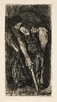 Private Collectionrealism Prints: Inspiration, 1905. Creator: Kollwitz, Käthe (1867-1945)
