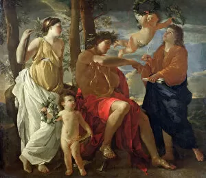 Poussin Gallery: The Inspiration of the Poet, c. 1629-1630