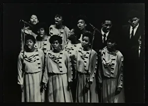 Hatfield Prints: The Inspirational Choir performing at the Forum Theatre, Hatfield, Hertfordshire, 1985