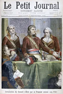 First Consul Prints: The Installation of the Council of State by the First Consul Napoleon, 1799 (1902)