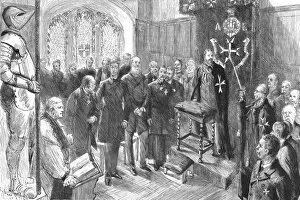Installation of the Prince of Wales as Grand Prior of the Hospital of the Order of St. John of Jer Creator: Unknown