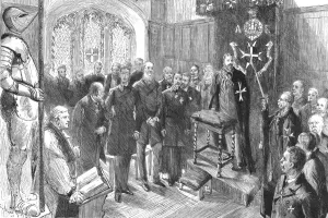 Queen Victoria Collection: Installation of the Prince of Wales as Grand Prior of the Hospital of the Order of St