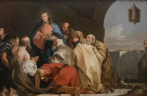 Apostles Prints: The Institution of the Eucharist, 1753. Creator: Tiepolo, Giandomenico (1727-1804)