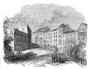 Madrid Madrid Spain Prints: The Insurrection in Spain - Barricades in the Place San Geronimo