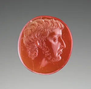 Octavian Prints: Intaglio with Portrait of Octavian, 44-30 B.C. Creator: Unknown
