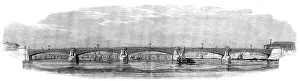 Blackfryars Bridge Prints: Intended new bridge over the Thames at Blackfriars, 1862. Creator: Unknown