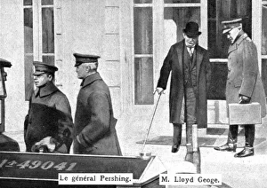 Suitcase Prints: Inter-allied Solidarity; General Pershing and Mr