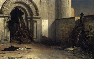 Laying Gallery: The Interdict, 1875. Artist: Jean-Paul Laurens