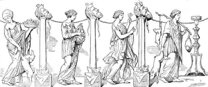 Frieze Prints: Interesting Greek vase discovered at Capua, 1854. Creator: Unknown