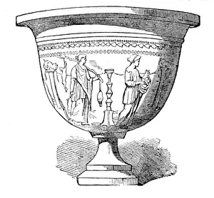 Find Prints: Interesting Greek vase discovered at Capua, 1854. Creator: Unknown