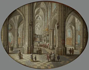 Neefs Pieter Prints: Intérieur d'église - Effet de jour, 1657. Creator: Pieter Neefs