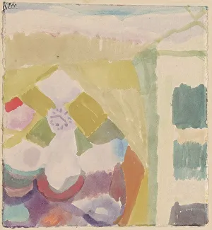 Clock Face Prints: Interieur mit der Uhr (Interior with the Clock), 1913. Creator: Paul Klee