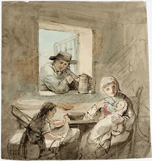 Robert Wilhelm Ekman Prints: Interior... 1840-1873. Creator: Robert Wilhelm Ekman