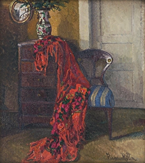 Stripe Prints: Interior, 1900. Creator: Ritta Boemm