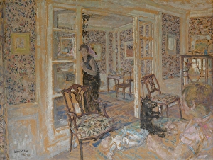 Pointillist Prints: Interior, 1930. Creator: George Morren